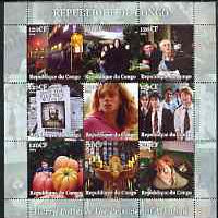 Congo 2004 Harry Potter & The Prisoner of Azkaban perf sheetlet containing 9 values unmounted mint