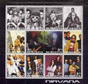 Buriatia Republic 2001 Nirvana perf sheetlet containing 12 values unmounted mint