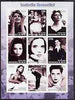 Benin 2002 Isabella Rossellini imperf sheetlet containing 9 values unmounted mint