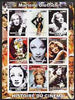 Congo 2003 History of the Cinema #02 imperf sheetlet containing 9 values unmounted mint (Showing Marlene Dietrich)