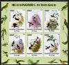 Congo 2005 Humming Birds by John Gould imperf sheetlet containing 6 values unmounted mint