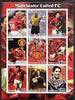 Benin 2003 Manchester United Football Club imperf sheetlet containing 9 values unmounted mint