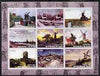Benin 2003 Paintings of Windmills #02 imperf sheetlet containing 9 values unmounted mint