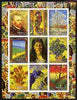 Somalia 2003 Paintings by Vincent Van Gogh #1 imperf sheetlet containing 9 values unmounted mint (vertical format)