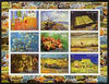 Somalia 2003 Paintings by Vincent Van Gogh #2 imperf sheetlet containing 9 values unmounted mint (horizontal format)