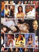 Somalia 2003 Pop Stars #2 imperf sheetlet containing 6 values unmounted mint (Kylie & Dannii Minogue, Eminem, P Diddy, etc)
