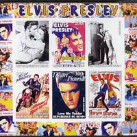 Benin 2003 Elvis Presley Film Posters imperf sheetlet containing 6 values unmounted mint