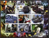 Kyrgyzstan 2004 Domestic Cats - Russian Blue imperf sheetlet containing 9 values each with Rotary logo unmounted mint
