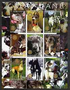 Kyrgyzstan 2004 Dogs - Great Dane imperf sheetlet containing 9 values each with Rotary logo unmounted mint