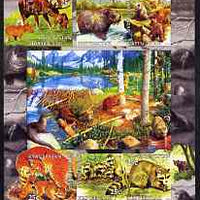 Kyrgyzstan 2004 Fauna of the World - Forests of Canada imperf sheetlet containing 6 values unmounted mint