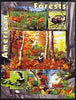 Kyrgyzstan 2004 Fauna of the World - American Forests imperf sheetlet containing 6 values unmounted mint
