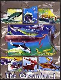 Kyrgyzstan 2004 Fauna of the World - Oceania #1 imperf sheetlet containing 6 values unmounted mint