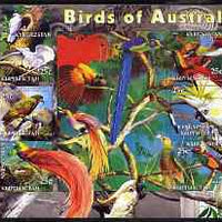 Kyrgyzstan 2004 Fauna of the World - Birds of Australia imperf sheetlet containing 6 values unmounted mint