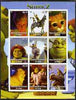 Congo 2004 Shrek 2 imperf sheetlet containing 9 values unmounted mint