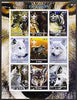 Congo 2004 Wolves imperf sheetlet containing 9 values each with Scout Logo unmounted mint