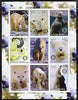 Eritrea 2003 Polar Bears imperf sheetlet containing set of 9 values each with Rotary Logo unmounted mint