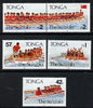 Tonga 1991 Rowing Festival set of 5 opt'd SPECIMEN, as SG 1148-52 unmounted mint