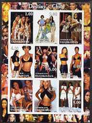 Tadjikistan 2002 Destiny's Child (Pop Group) imperf sheetlet containing 9 values unmounted mint