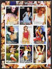 Tadjikistan 2002 Kylie Minogue imperf sheetlet containing 9 values unmounted mint