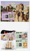 Bhutan 1990 150th Anniversary of Penny Black - Berlin Wall & the Baster, Saxony imperf m/sheets mounted in Folder entitled 'Your Proofs from the House of Questa', ex Government archives
