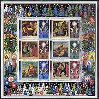 Anguilla 1973 Christmas perf m/sheet containing set of 6 unmounted mint, SG MS173