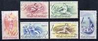 Czechoslovakia 1966 Sports Events (a)European Figure Skating Championships, (b) World Volleyball Championships complete set of 6 unmounted mint, SG 1547-52