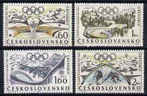 Czechoslovakia 1968 Grenoble Winter Olympics set of 4 unmounted mint, SG1714-17