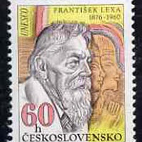 Czechoslovakia 1976 Frantisek Lexa (Egyptologist) birth centenary 60h unmounted mint, from Celebrities Anniversaryarsaries set, SG2264