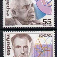 Spain 1994 Europa - Discoveries set of 2 (research into DNA & into atomic structures) unmounted mint, SG3278-79
