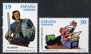 Spain 1996 Comic Strip Characters set of 2 unmounted mint, SG3384-85