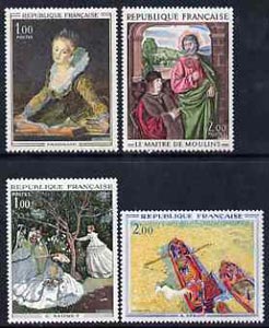 France 1972 French Art set of 4 unmounted mint, SG1944-47