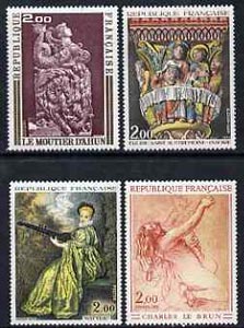France 1973 French Art set of 4 unmounted mint, SG1985-88