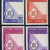 Vietnam - South 1958 inauguration of UNESCO HQ set of 4 unmounted mint, SG S67-70