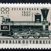 Austria 1967 Centenary of Brenner Railway unmounted mint, SG 1505