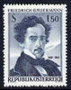 Austria 1962 Death Cent of Friedrich Gauermann (painter) unmounted mint, SG1387