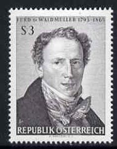Austria 1965 Death Cent of F G Waldmuller (painter) unmounted mint, SG1456