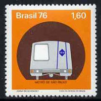 Brazil 1976 Inauguration of Sao Paulo Underground Railway unmounted mint, SG1629