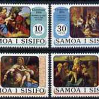 Samoa 1974 Christmas set of 4 religious paintings unmounted mint, SG 435-48