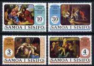 Samoa 1974 Christmas set of 4 religious paintings unmounted mint, SG 435-48