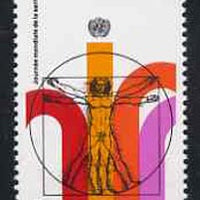 United Nations (Geneva) 1972 World Health Day (Proportions of Man by Da Vinci) unmounted mint, SG G24