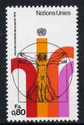 United Nations (Geneva) 1972 World Health Day (Proportions of Man by Da Vinci) unmounted mint, SG G24