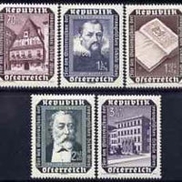 Austria 1953 Vienna Evangelical `school `rebuilding Fund set unmounted mint, SG 1246-50