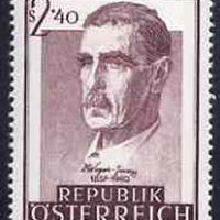 Austria 1957 Birth Cent of Wagner von Jauregg (psychiatrist) unmounted mint, SG1289