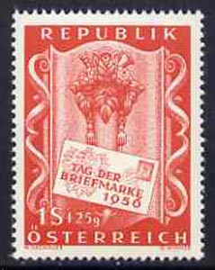 Austria 1956 Stamp Day 1s + 25g unmounted mint SG 1286