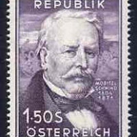 Austria 1954 Birth Anniversary of M Von Schwind (painter) 1s 50 unmounted mint, SG1253