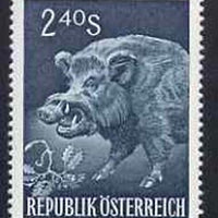 Austria 1959 Wild Boar 2s 40 green unmounted mint, from Int Hunting Congress set,,SG1340