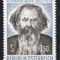 Austria 1963 Birth Centenary of Hermann Bahr (writer) unmounted mint, SG1395