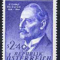 Austria 1958 Birth Centenary of Dr Oswald Redlich (historian) unmounted mint, SG1332