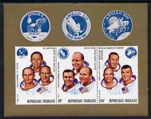 Togo 1970 Apollo Moon Flights imperf m/sheet unmounted mint, SG MS756