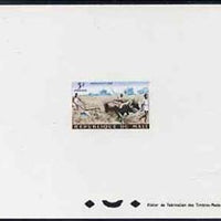 Mali 1961 Land Tillage with Oxen 3f epreuve de luxe sheet in issued colours, as SG33
